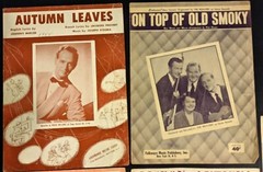 1940&rsquo;s 1950&Prime;s Vintage Lot of 5 Sheet Lyrics Words Music