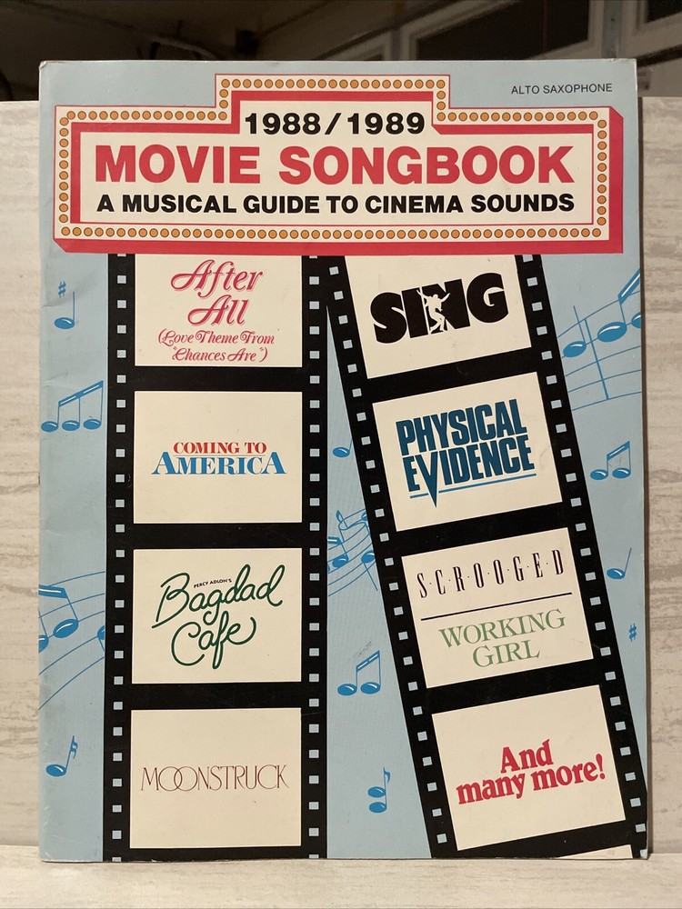 1998/1989 MOVIE SONGBOOK A MUSIC GUIDE TO CINEMA SOUNDS Alto Saxophone