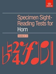 Specimen Sight-Reading Tests for Horn, Grades 6-8… by DIVERS AUTEURS Paperback