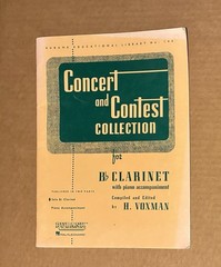 Concert and Contest Collection for Clarinet/Piano, by Voxman Clarinet part only