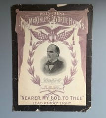 PRESIDENT McKINLEY’s FAVORITE HYMNS Sept 1901 Sheet Music Nearer My God To Thee