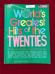 40 of The WORLD&rsquo;S GREATEST HITS OF THE TWENTIES Organ Sheet Music Book w/Lyrics