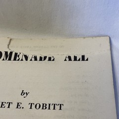 Promenade All Song-Dances Janet Tobitt 1947 Vintage Folk Dance Sheet Music Book