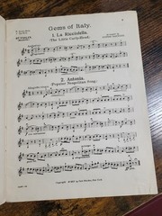 1909 sheet music song book GEMS OF ITALY Italian violin mandolin piano guitar