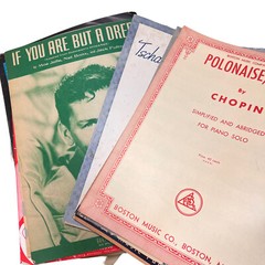 Lot 12 Pounds Vintage & Antique Sheet Music Crafting Mixed Media Art Timeworn