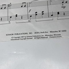 « Viennese Waltz » Vintage 1987 Morton Gould Piano Solo Sheet Music; Schaum Pub.