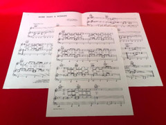 Bee Gees Gibb MORE THAN A WOMAN Vintage Sheet Music 1977 SATURDAY NIGHT FEVER
