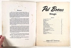 1957 PAT BOONE SINGS songbook CLASSIC MID-CENTURY TUNES piano ukulele ROBBINS