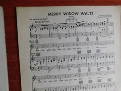 Merry Widow Waltz – 1935 sheet music – Carl Field / Franz Lehar