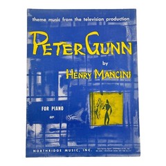 Peter Gunn TV Theme Series Sheet Music Piano 1959 Henry Mancini Vintage