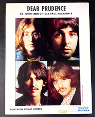 The BEATLES : SONORA Sheet Music 1968 : Dear Prudence-CLEAN. 3624