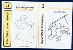 2 Mainstreams Method / Ensemble Piano Music Sheet Books Walter Carol Noona