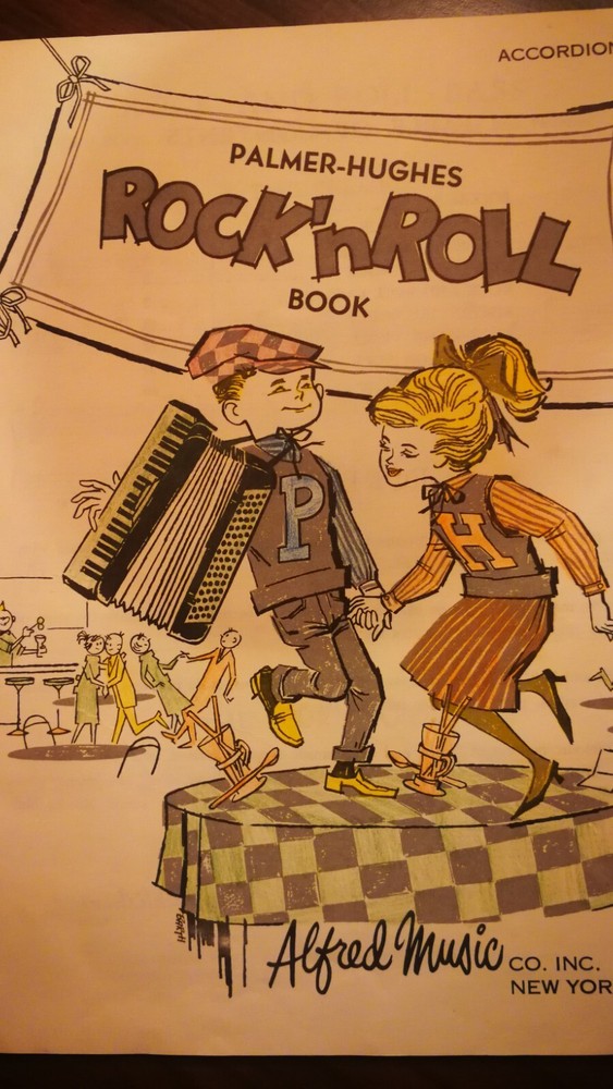 Palmer-Hughes ROCK &lsquo;N ROLL Book SHEET MUSIC 1960 ACCORDION