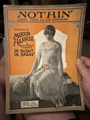 M 1927 MARION HARRIS Photoplay sheet music from A NIGHT IN SPAIN #2