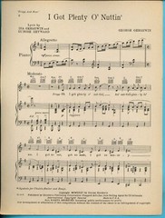 GERSHWIN: PORGY & BESS 3 Shts, Plenty O Nuttin, Ain&rsquo;t Necessarily So, Summertime