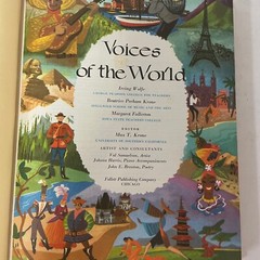 Voices Of The World Piano And Vocal Music Hardcover Book Vintage 1958 Nice