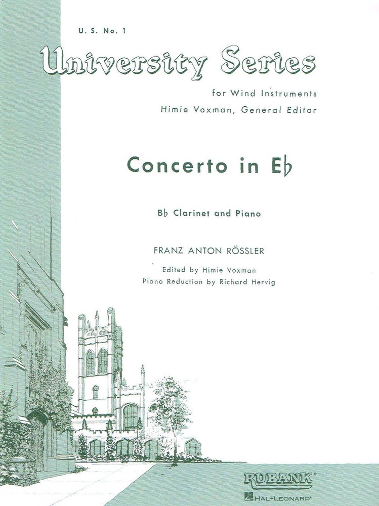 University Series – Concerto in Eb – Bb Clarinet and Piano (HL04471890)
