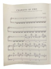 Chariots Of Fire Vangelis Sheet Music