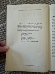 1940 Hymns for Junior Worship The Westminster Press Hardcover 144 pages Hymnal