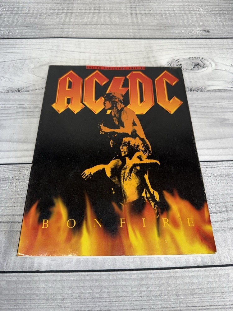 AC/DC Bonfire Guitar Tab Song Book by Amsco Publications for Electric Guitar