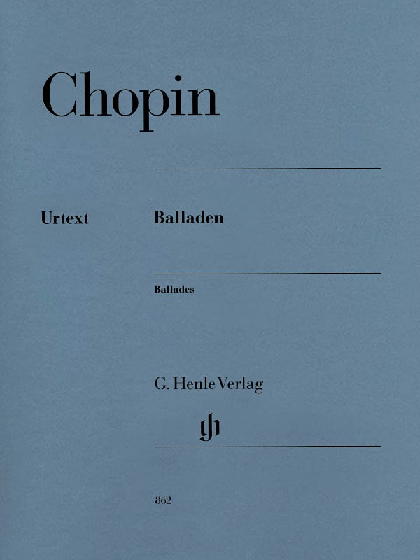 Chopin Ballades Piano Solo Henle Urtext Advanced Classical Sheet Music Book
