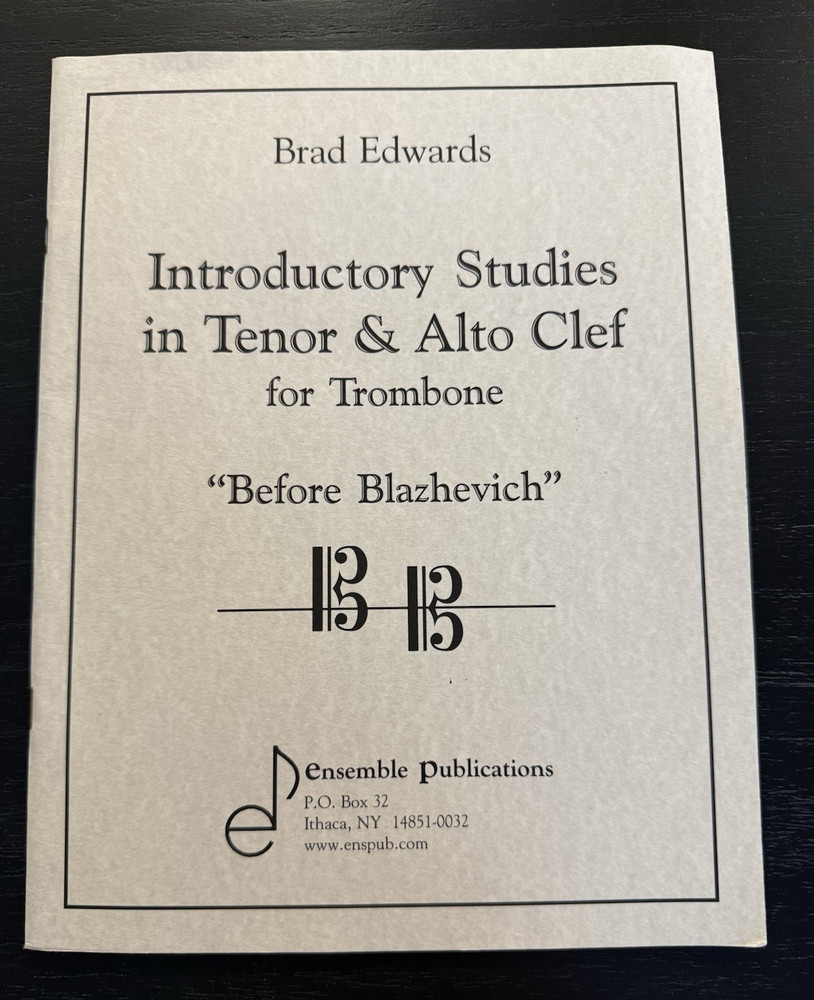Ensemble Publications Trombone Sheet Music: Tenor & Alto Clef Studies, ENS074