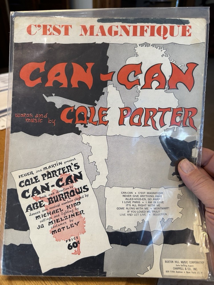 M COLE PORTER Stage Musical Sheet Music CAN-CAN ‘Magnifique’