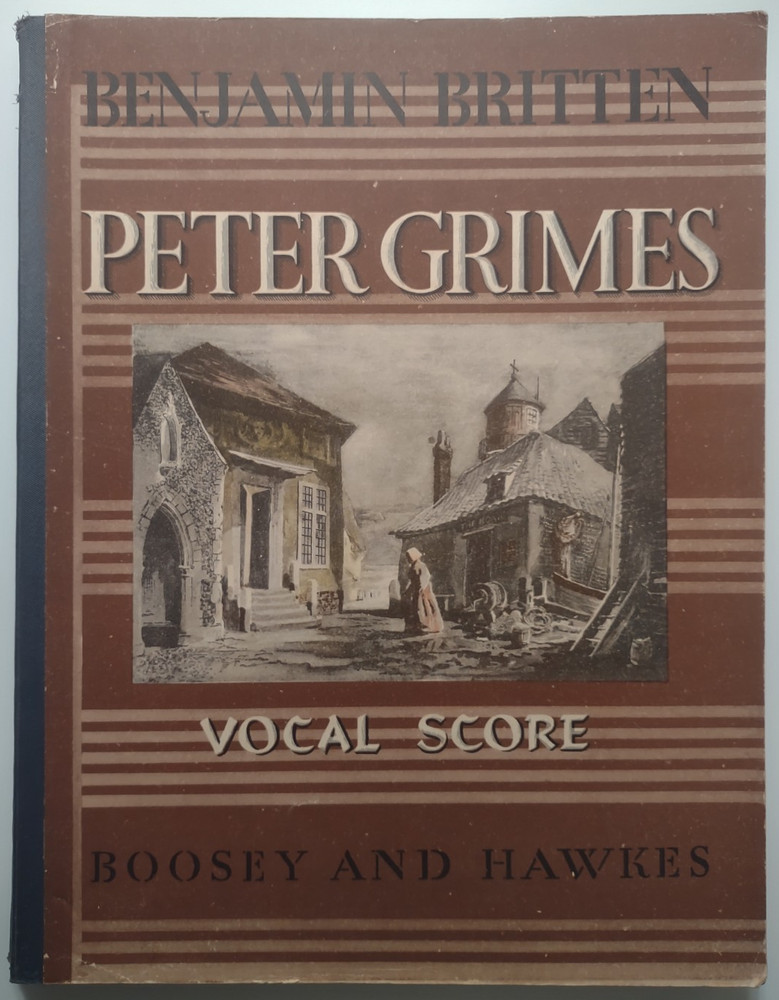 Britten: Peter Grimes vocal score (Boosey and Hawkes 15730) ex-library VG