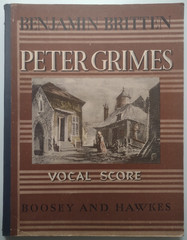 Britten: Peter Grimes vocal score (Boosey and Hawkes 15730) ex-library VG