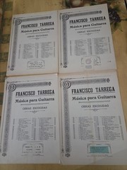 Francisco Tarrega Transcriptions For The ClassicaGuitar Rare Vintage Sheet Music