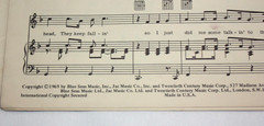 Raindrops Keep Fallin&rsquo; On My Head – Sheet Music