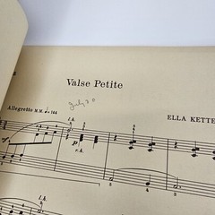 Vintage 1928 Valse Petite for the Pianoforte Sheet Music by Ella Ketterer