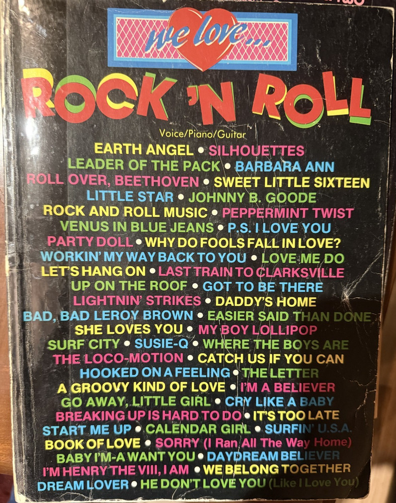 We Love Rock &lsquo;n&rsquo; Roll Songbook Voice Piano Guitar 50 Classic Hits Vintage