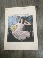 Carly Simon sheet music for piano vocal Organ excellent condition