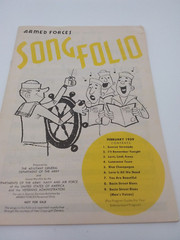 Armed Forces Song Folio Lot of 5 (1955, 1959, 1960) – Vintage Military Music Rar