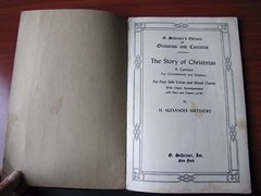 The Story of Christmas- A Cantata- 1941 sheet music- 4 solo voices & mixed + acc