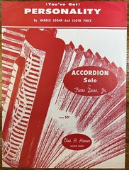 Personality 1959 Accordion Sheet Music Logan, Price, Deiro, Chas. Hansen