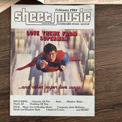 Vintage Sheet Music Magazine Lot 3 1981 1984 Piano Guitar Superman