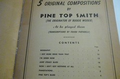 PINE TOP SMITH Songbook 5 BOOGIE WOOGIE BLUES Piano Solos 1941 I&rsquo;m Sober Now