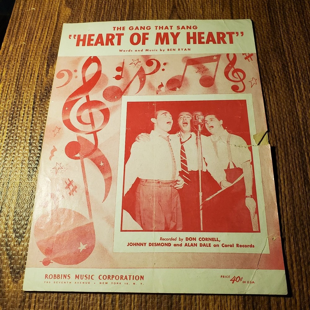 Heart of My Heart Sheet Music. The Gang That Sang. Ben Ryan Robbins