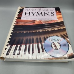 The Piano Treasury of Hymns Piano Songbook Comb Bound No CD Good Condition
