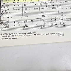 Verdi 4 Pezzi Sacri Sacred Choral Sheet Music Score Italy 1989 Italian Vtg