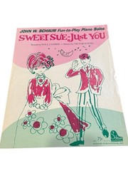 Vtg 1968 Sweet Sue Just You John W Schaum Piano Solo Sheet Music
