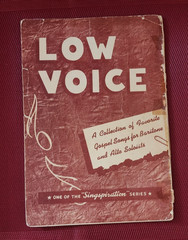 1951 Singspiration LOW VOICE #5 Five Gospel Music Songbook Baritone & Alto Solos