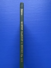 Brahms – Clarinet Quintet Op. 115 – Hardcover Eulenburg Miniature Study Score