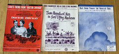 Mixed Lot of 60 Vintage 1950&rsquo;s-1960&rsquo;s Piano Vocal Sheet Music. Folk, Pop, Etc.