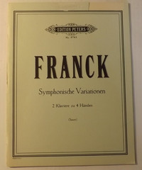 Edition Peters Organ Music Lot: Cesar Franck + Ingolf Dahl + 8o Chorale Preludes