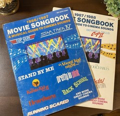 Vintage Movie Songbook Lot 1986-1988 Piano Sheet Music 80s Soundtrack Top Gun