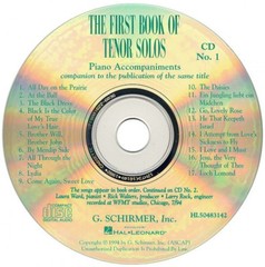 The First Book of Tenor Solos Accompaniment CDs Only – Set of 2 Vocal 050483142