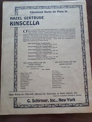 Schirmers Scholastic Series Vol 63 1st Series for Young Pianist Hazel Kinscella
